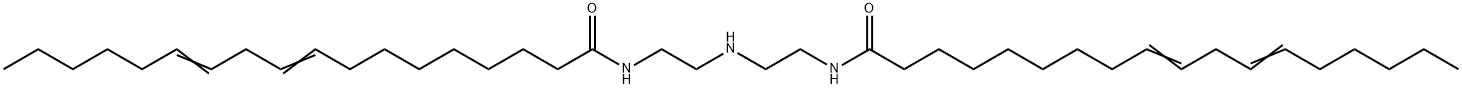 N,N'-(iminodiethane-1,2-diyl)bis(octadeca-9,12-dien-1-amide) Struktur