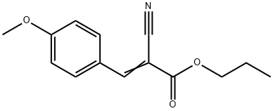 propyl 2-cyano-3-(4-methoxyphenyl)acrylate Struktur