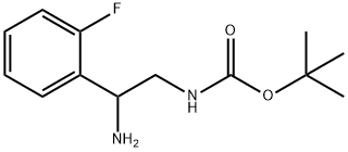 [2-AMINO-2-(2-FLUORO-PHENYL)-ETHYL]-CARBAMIC ACID TERT-BUTYL ESTER HYDROCHLORIDE Struktur