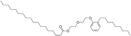 2-[2-(nonylphenoxy)ethoxy]ethyl stearate Struktur