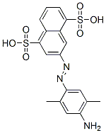 3-[(4-amino-2,5-dimethylphenyl)azo]naphthalene-1,5-disulphonic acid  Struktur