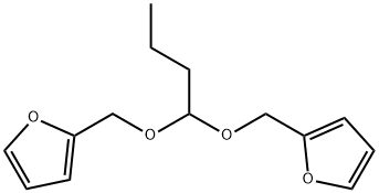 2,2'-[butylidenebis(oxymethylene)]bisfuran  Struktur