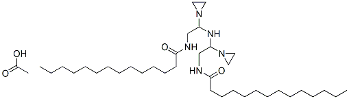 N,N'-[iminobis(ethyleneiminoethylene)]bismyristamide monoacetate Struktur