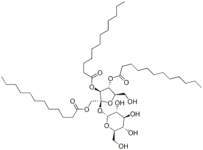 sucrose trilaurate Struktur