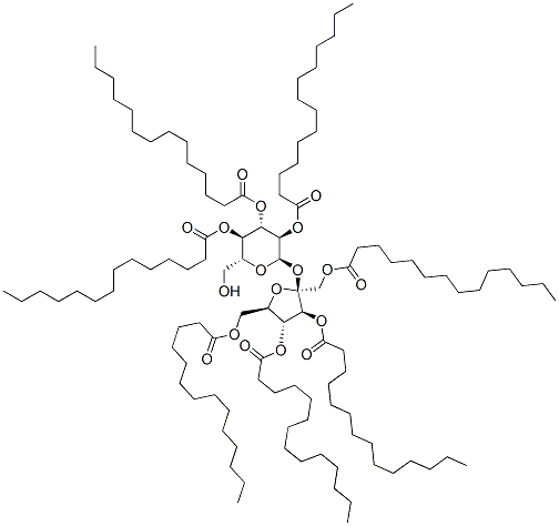 sucrose heptamyristate Struktur