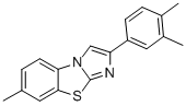 2-(3,4-DIMETHYLPHENYL)-7-METHYLIMIDAZO[2,1-B]BENZOTHIAZOLE Struktur