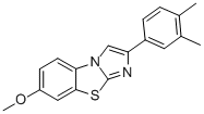 2-(3,4-DIMETHYLPHENYL)-7-METHOXYIMIDAZO[2,1-B]BENZOTHIAZOLE Struktur