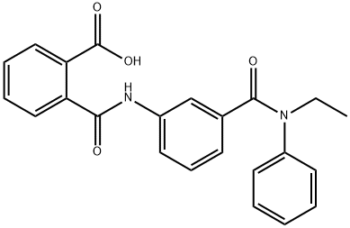 2-({3-[(ETHYLANILINO)CARBONYL]ANILINO}CARBONYL)-BENZOIC ACID Struktur