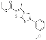 6-(3-METHOXYPHENYL)-3-METHYLIMIDAZO[2,1-B]THIAZOLE-2-CARBOXYLIC ACID ETHYL ESTER Struktur