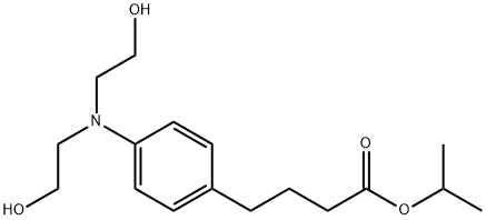 isopropyl 4-[4-[N,N-bis(2-hydroxyethyl)amino]phenyl]butyrate Struktur