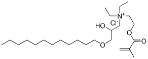 [3-(dodecyloxy)-2-hydroxypropyl]diethyl[2-[(2-methyl-1-oxoallyl)oxy]ethyl]ammonium chloride Struktur