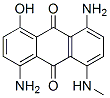 1,5-diamino-4-hydroxy-8-(methylamino)anthraquinone Struktur