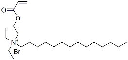 [2-(acryloyloxy)ethyl]diethyltetradecylammonium bromide  Struktur