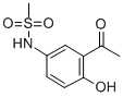 5-METHANESULPHONAMIDO-2-HYDROXYACETOPHENONE Struktur