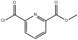 2-Pyridinecarboxylic acid, 6-(chlorocarbonyl)-, methyl ester (9CI) Struktur