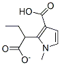 alpha-ethyl 3-carboxy-1-methyl-1H-pyrrole-2-acetate Struktur