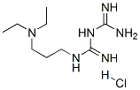 1-[3-(diethylamino)propyl]biguanide monohydrochloride Struktur