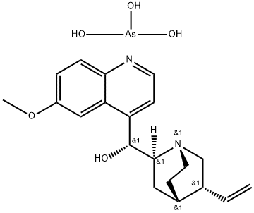 tris[(8alpha)-6'-methoxycinchonan-9(R)-ol] arsenite Struktur