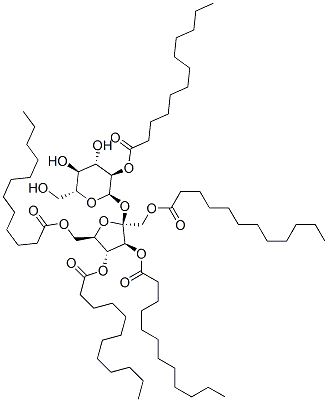 sucrose pentalaurate Struktur