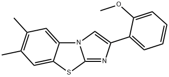 6,7-DIMETHYL-2-(2-METHOXYPHENYL)IMIDAZO[2,1-B]BENZOTHIAZOLE Struktur