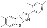 6,7-DIMETHYL-2-(2,4-DIMETHYLPHENYL)IMIDAZO[2,1-B]BENZOTHIAZOLE Struktur