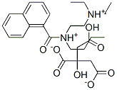 (butyl)[2-(diethylammonio)ethyl](1-naphthoyl)ammonium hydrogen citrate Struktur