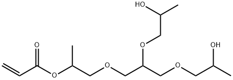 2-[2,3-bis(2-hydroxypropoxy)propoxy]-1-methylethyl acrylate  Struktur