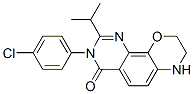 3H-Pyrimido[5,4-h][1,4]benzoxazin-4(7H)-one,  3-(4-chlorophenyl)-8,9-dihydro-2-(1-methylethyl)- Struktur