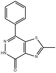 2-Methyl-7-phenyl[1,3]thiazolo[4,5-d]pyridazin-4(5H)-one Struktur