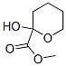 2H-Pyran-2-carboxylicacid,tetrahydro-2-hydroxy-,methylester(9CI) Struktur