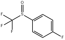 4-Fluorophenyl trifluoromethyl sulphoxide Struktur