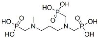 [[[3-[methyl(phosphonomethyl)amino]propyl]imino]bis(methylene)]bisphosphonic acid Struktur