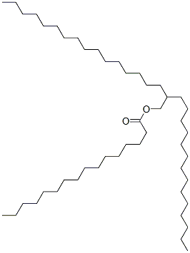 2-tetradecyloctadecyl palmitate Struktur