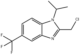 2-クロロメチル-1-イソプロピル-5-トリフルオロメチル-1H-ベンゾイミダゾール 化學(xué)構(gòu)造式