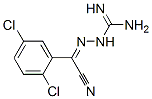 3-[cyano(2,5-dichlorophenyl)methylene]carbazamidine Struktur