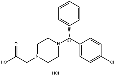 (R)-De(carboxyMethoxy) Cetirizine Acetic Acid Hydrochloride Struktur