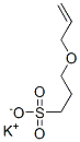 potassium 3-(allyloxy)propanesulphonate Struktur