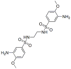 N,N'-ethylenebis[3-amino-4-methoxybenzenesulphonamide] Struktur