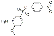 p-nitrophenyl 3-amino-4-methoxybenzenesulphonate Struktur