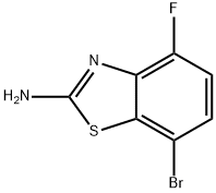 2-BenzothiazolaMine, 7-broMo-4-fluoro- Struktur