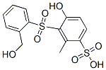 hydroxy[(hydroxymethylphenyl)sulphonyl]methylbenzenesulphonic acid Struktur