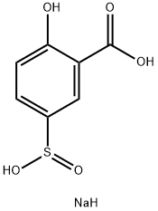 5-sulphinosalicylic acid, sodium salt Struktur