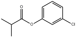 Propanoic acid, 2-Methyl-, 3-chlorophenyl ester Struktur