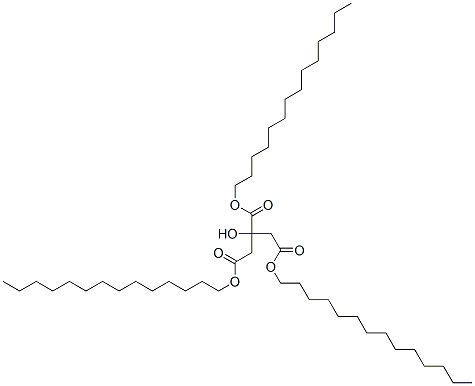 tritetradecyl 2-hydroxypropane-1,2,3-tricarboxylate Struktur