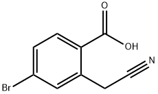 4-BroMo-2-(cyanoMethyl)benzoic acid Structure