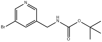 3-(N-Boc-aminomethyl)-5-bromopyridine Struktur