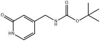 tert-butyl N-[(2-oxo-1,2-dihydropyridin-4-yl)methyl]carbamate Struktur