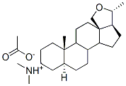 [(5alpha)-18,20(R)-epoxypregnan-3beta-yl]dimethylammonium acetate Struktur