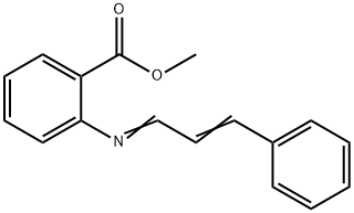 methyl 2-[cinnamylideneamino]benzoate Struktur