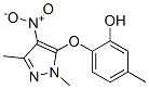 Phenol,  2-[(1,3-dimethyl-4-nitro-1H-pyrazol-5-yl)oxy]-5-methyl- Struktur